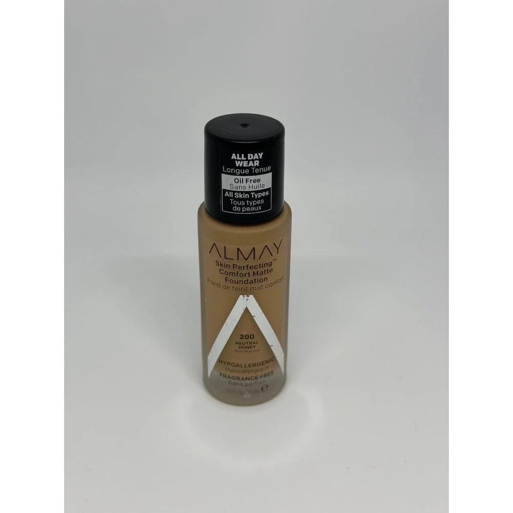 NEW ALMAY Skin Perfecting Comfort Matte Foundation 200‎ Neutral Hypoallergenic